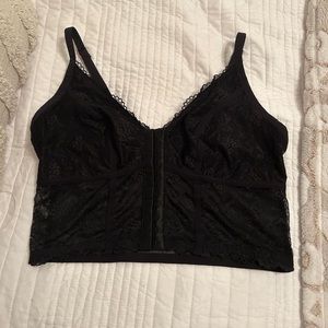 Lacey Black Corset Top